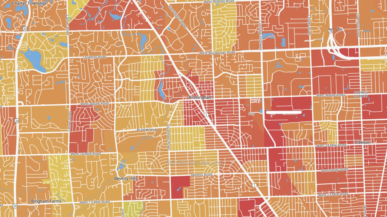 48009, MI Map of Drug-Related Crime Rates