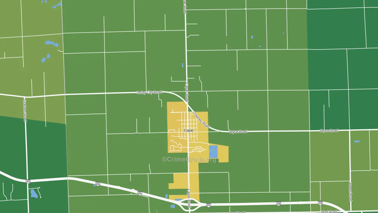 48014, MI Map of Drug-Related Crime Rates