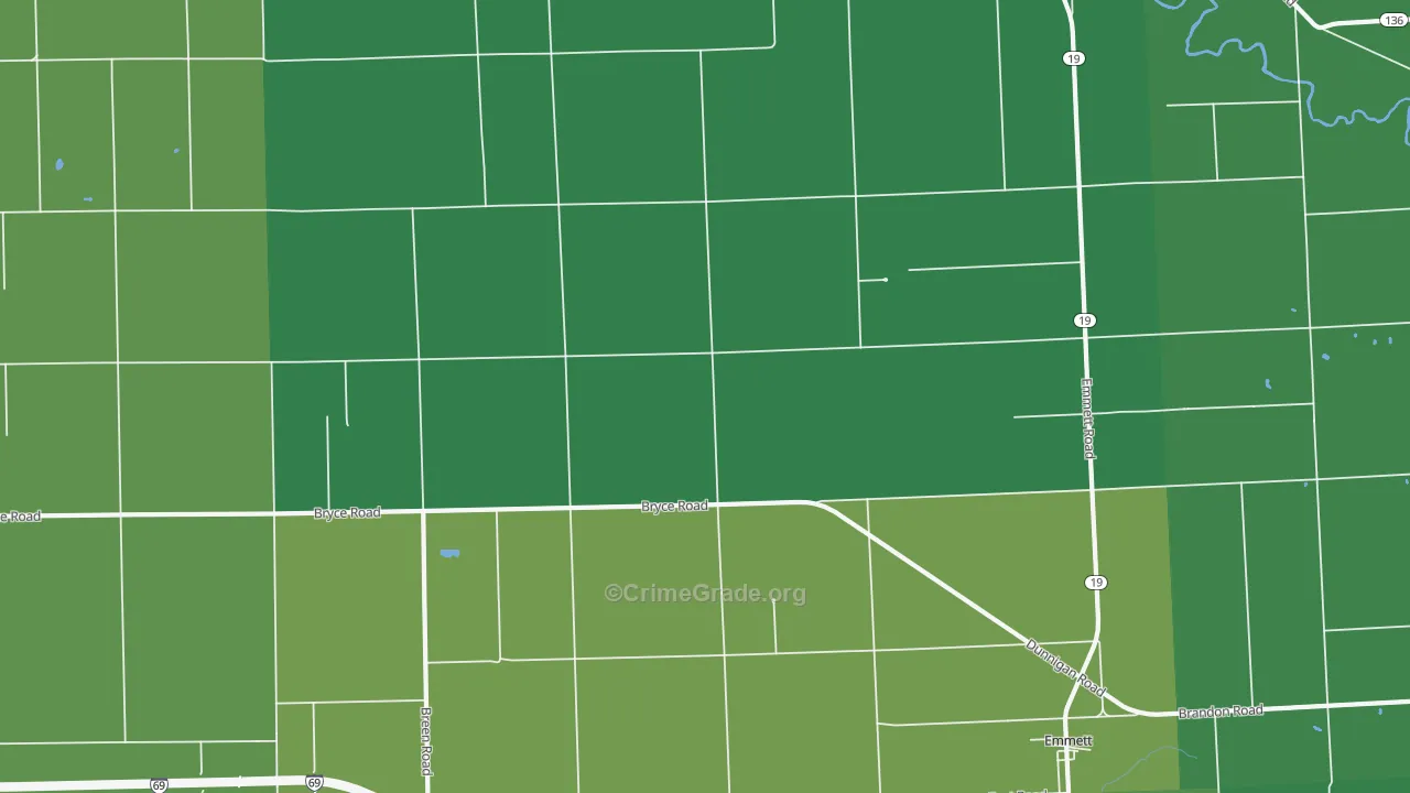 48022, MI Map of Drug-Related Crime Rates