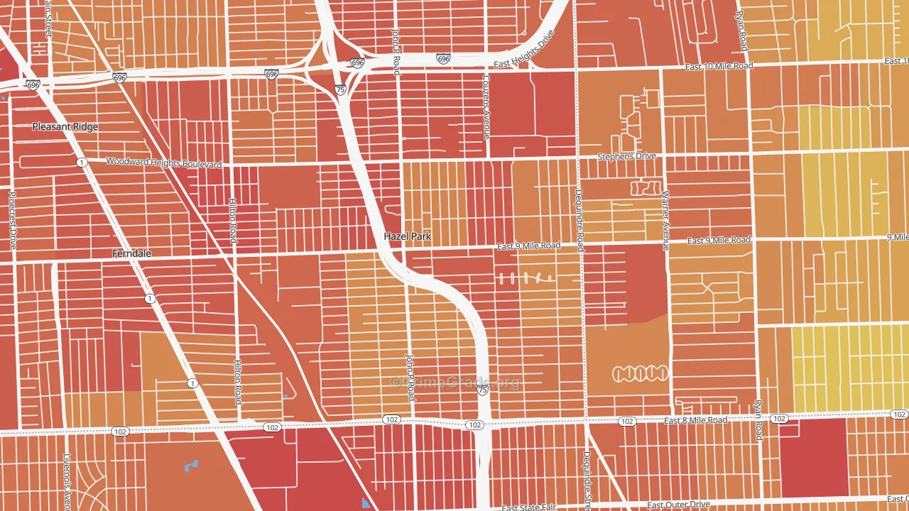 48030, MI Map of Drug-Related Crime Rates