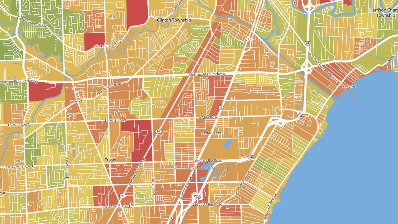 48035, MI Map of Drug-Related Crime Rates