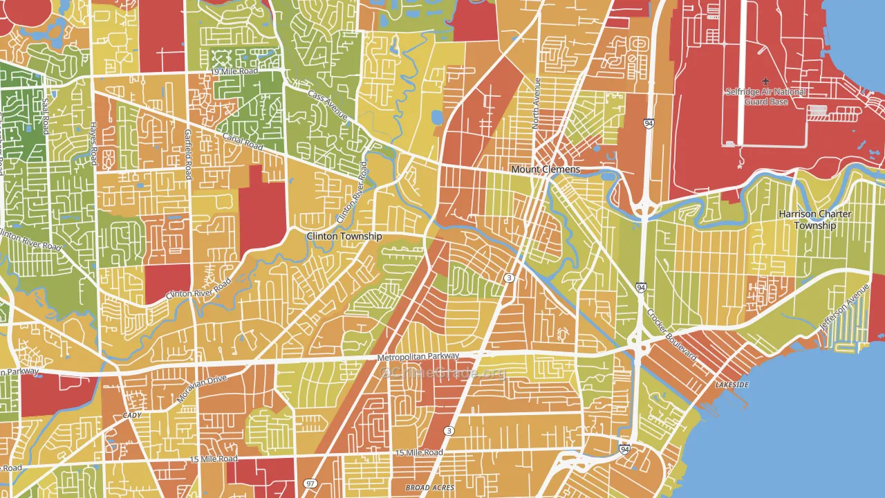 48036, MI Map of Drug-Related Crime Rates