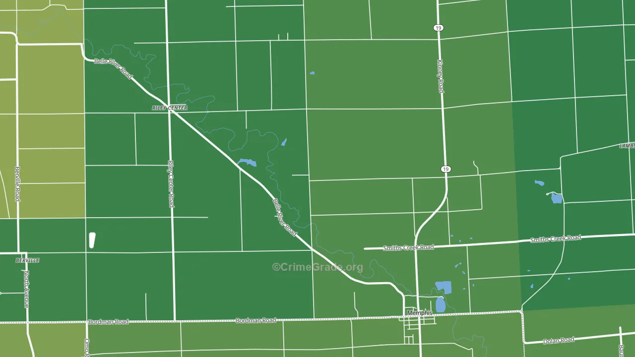 48041, MI Map of Drug-Related Crime Rates