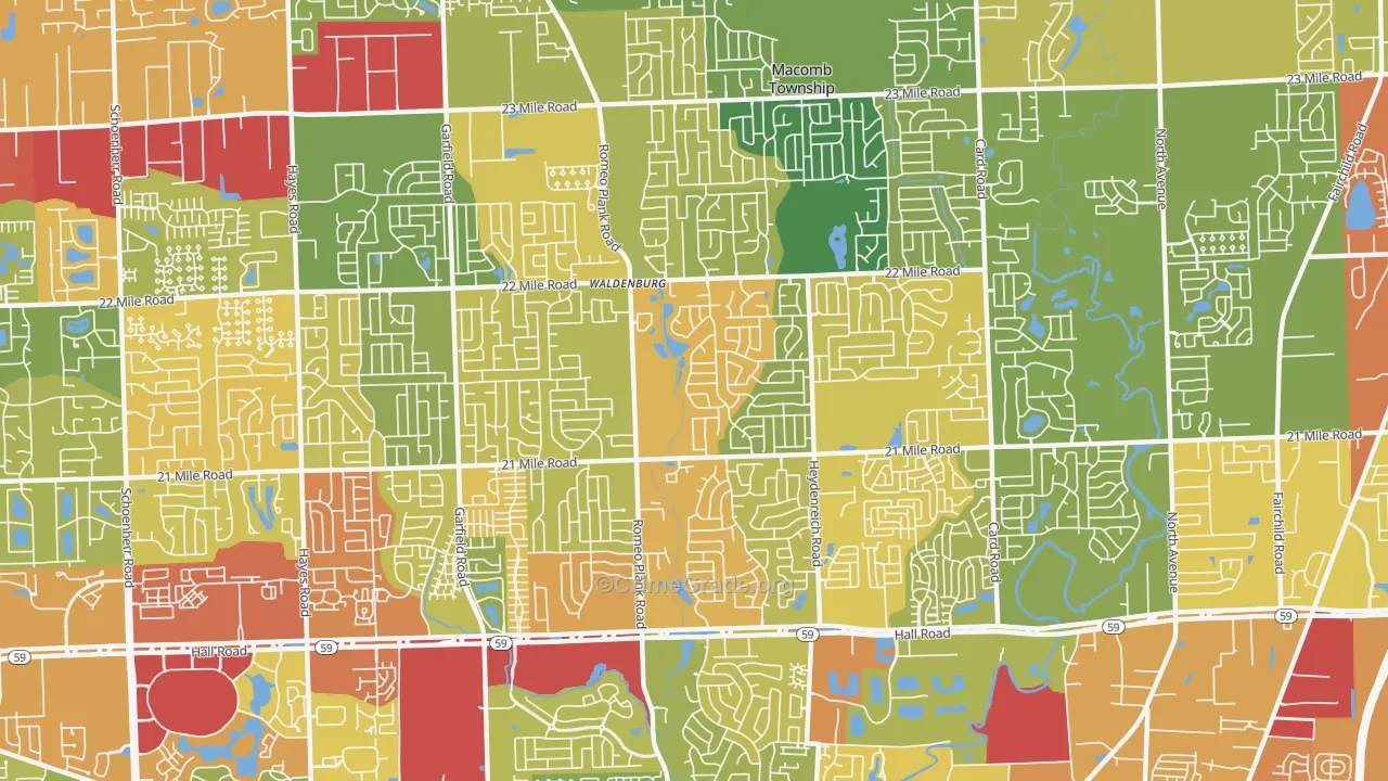48044, MI Map of Drug-Related Crime Rates