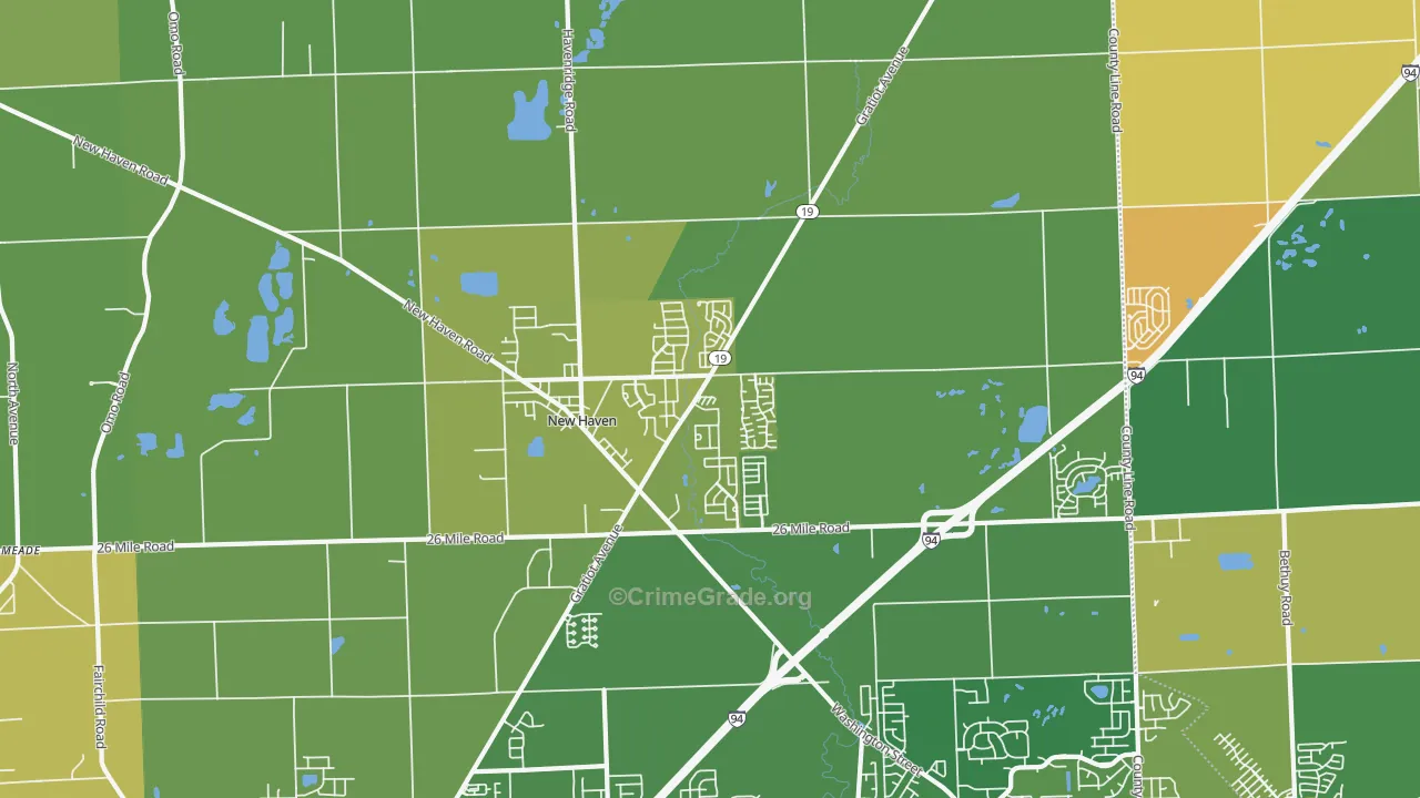 48048, MI Map of Drug-Related Crime Rates