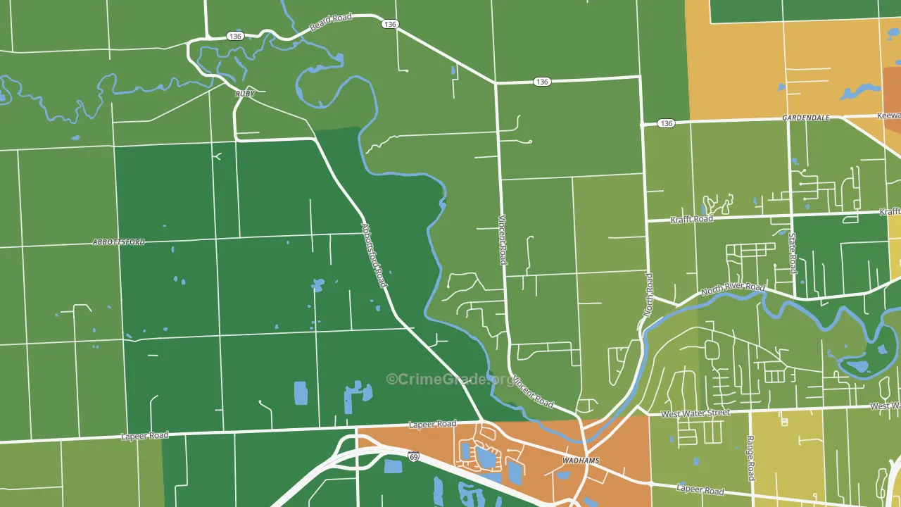 48049, MI Map of Drug-Related Crime Rates