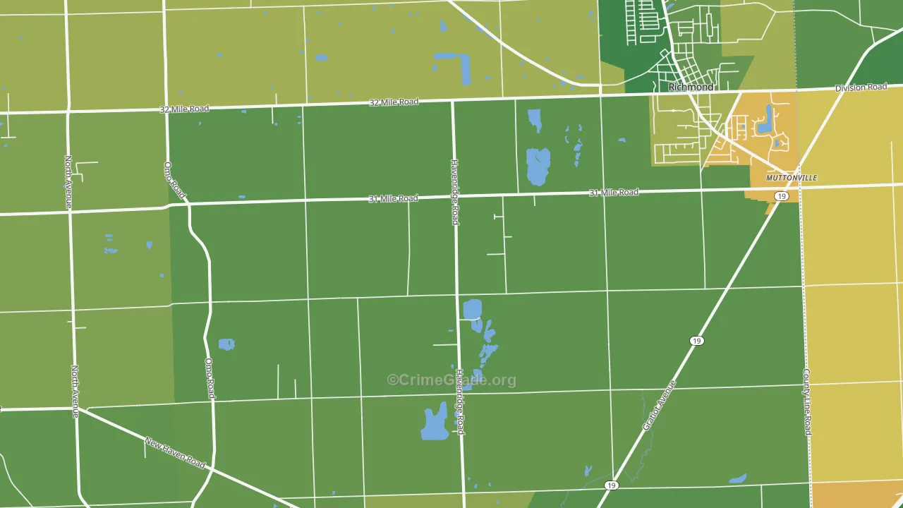48050, MI Map of Drug-Related Crime Rates