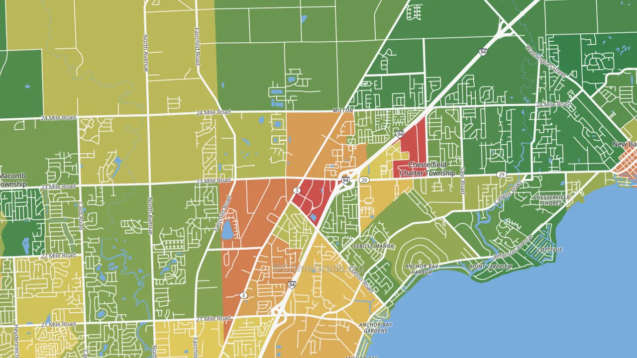 48051, MI Map of Drug-Related Crime Rates