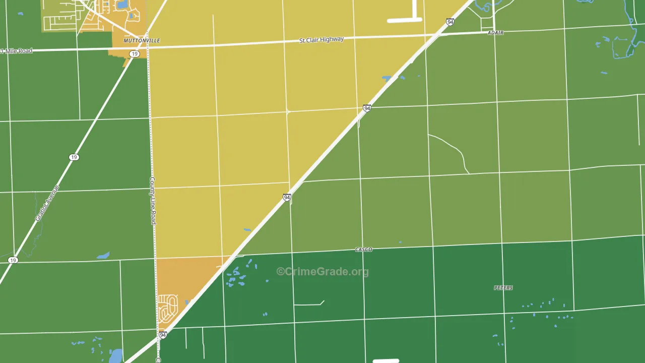 48064, MI Map of Drug-Related Crime Rates