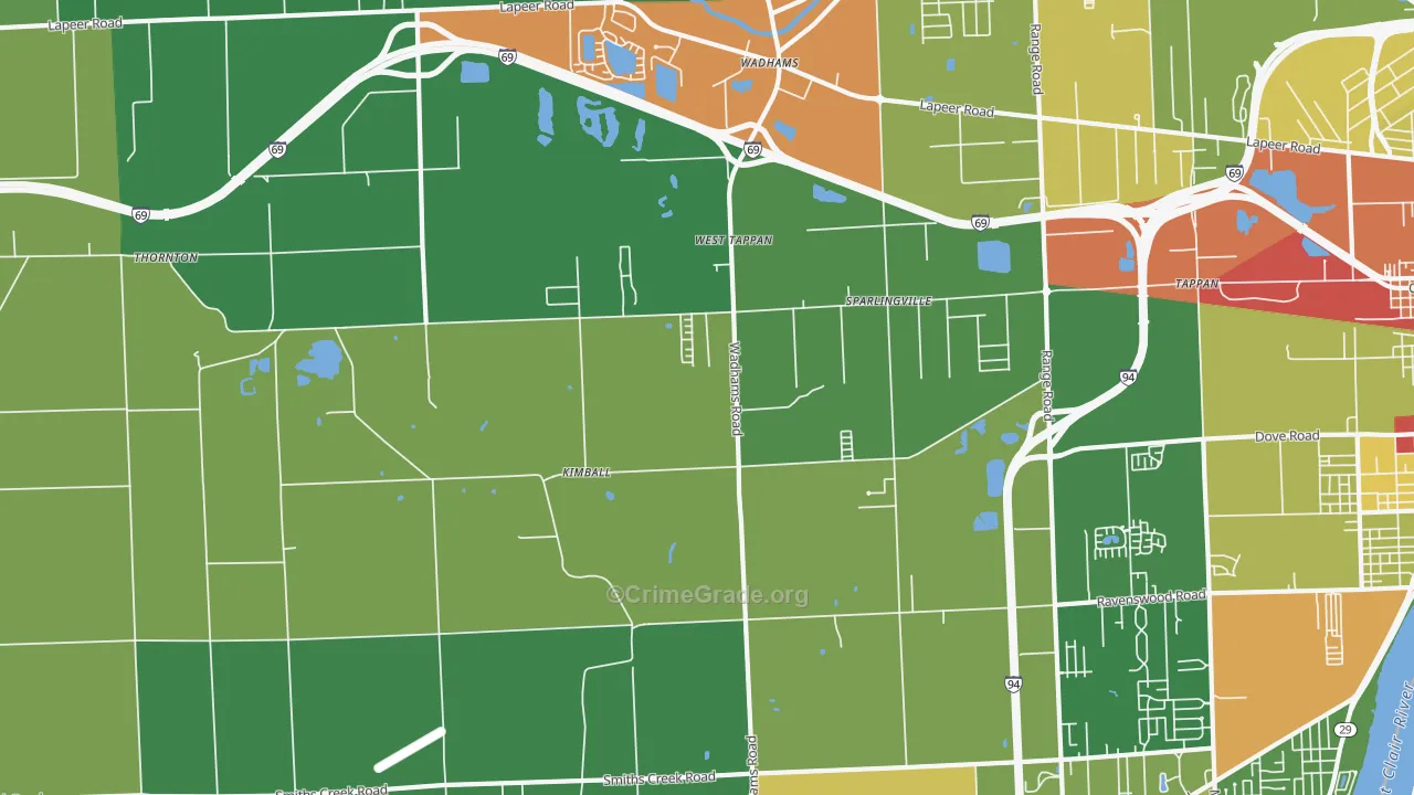 48074, MI Map of Drug-Related Crime Rates