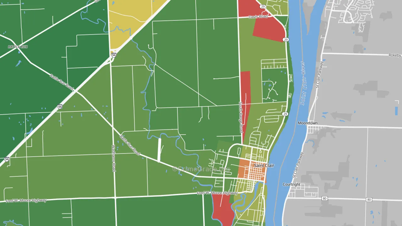 48079, MI Map of Drug-Related Crime Rates