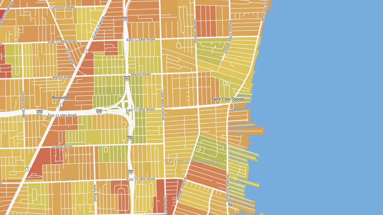 48081, MI Map of Drug-Related Crime Rates