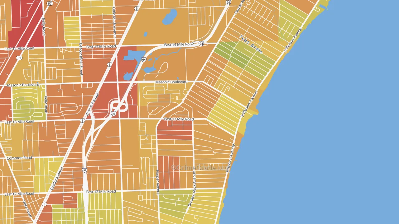 48082, MI Map of Drug-Related Crime Rates