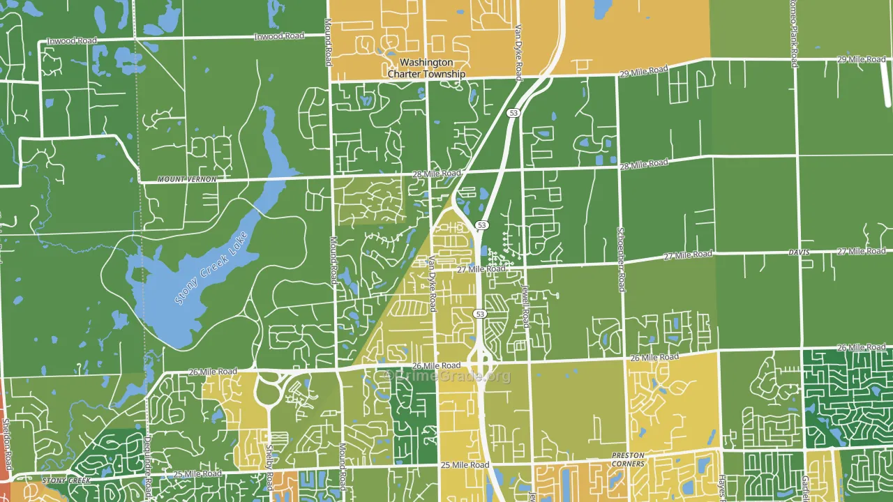 48094, MI Map of Drug-Related Crime Rates