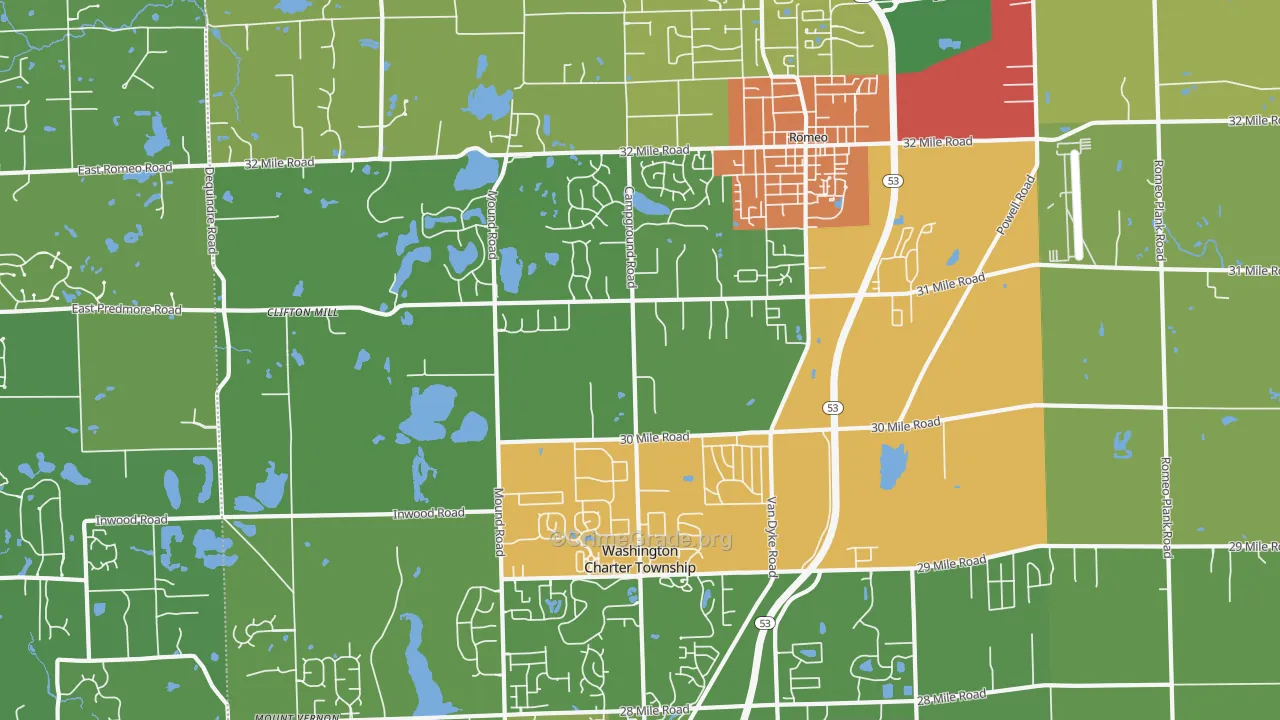 48095, MI Map of Drug-Related Crime Rates