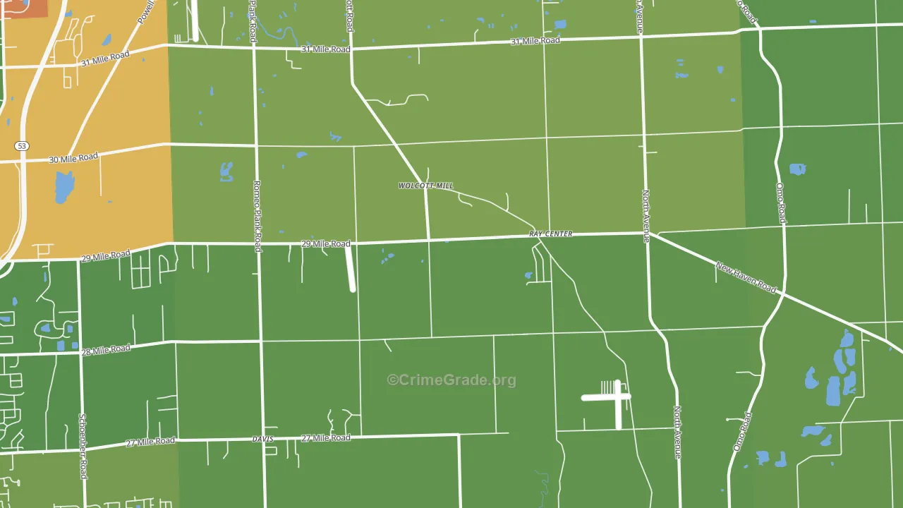 48096, MI Map of Drug-Related Crime Rates