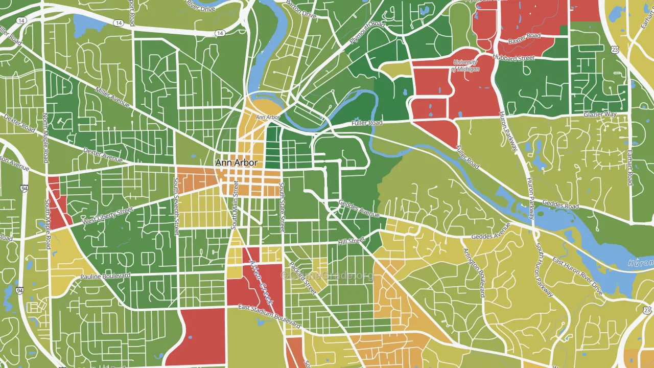 48109, MI Map of Drug-Related Crime Rates