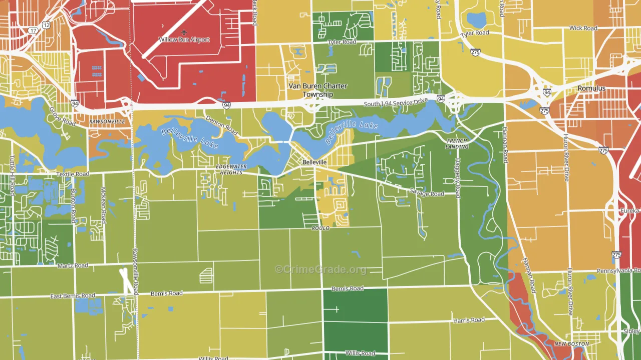 48111, MI Map of Drug-Related Crime Rates