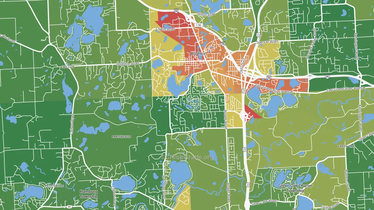 48116, MI Map of Drug-Related Crime Rates