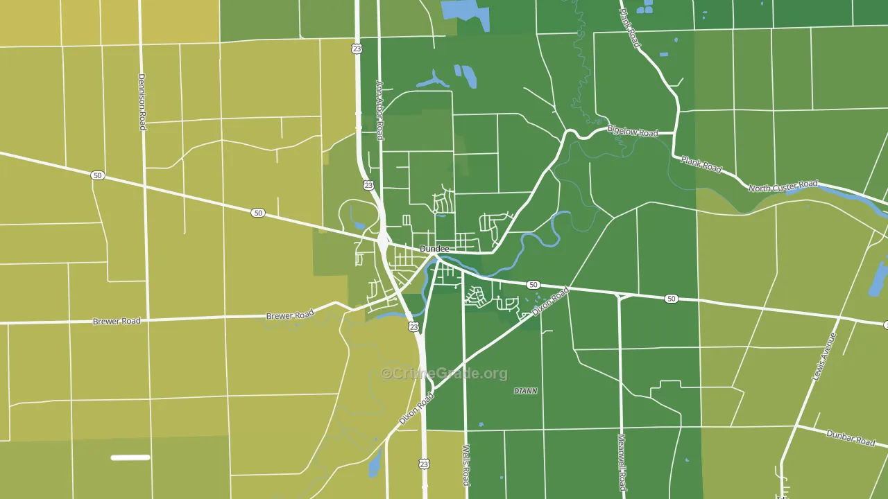 48131, MI Map of Drug-Related Crime Rates
