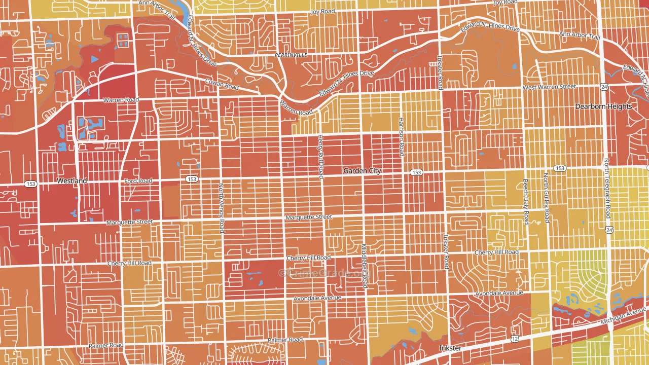 48135, MI Map of Drug-Related Crime Rates