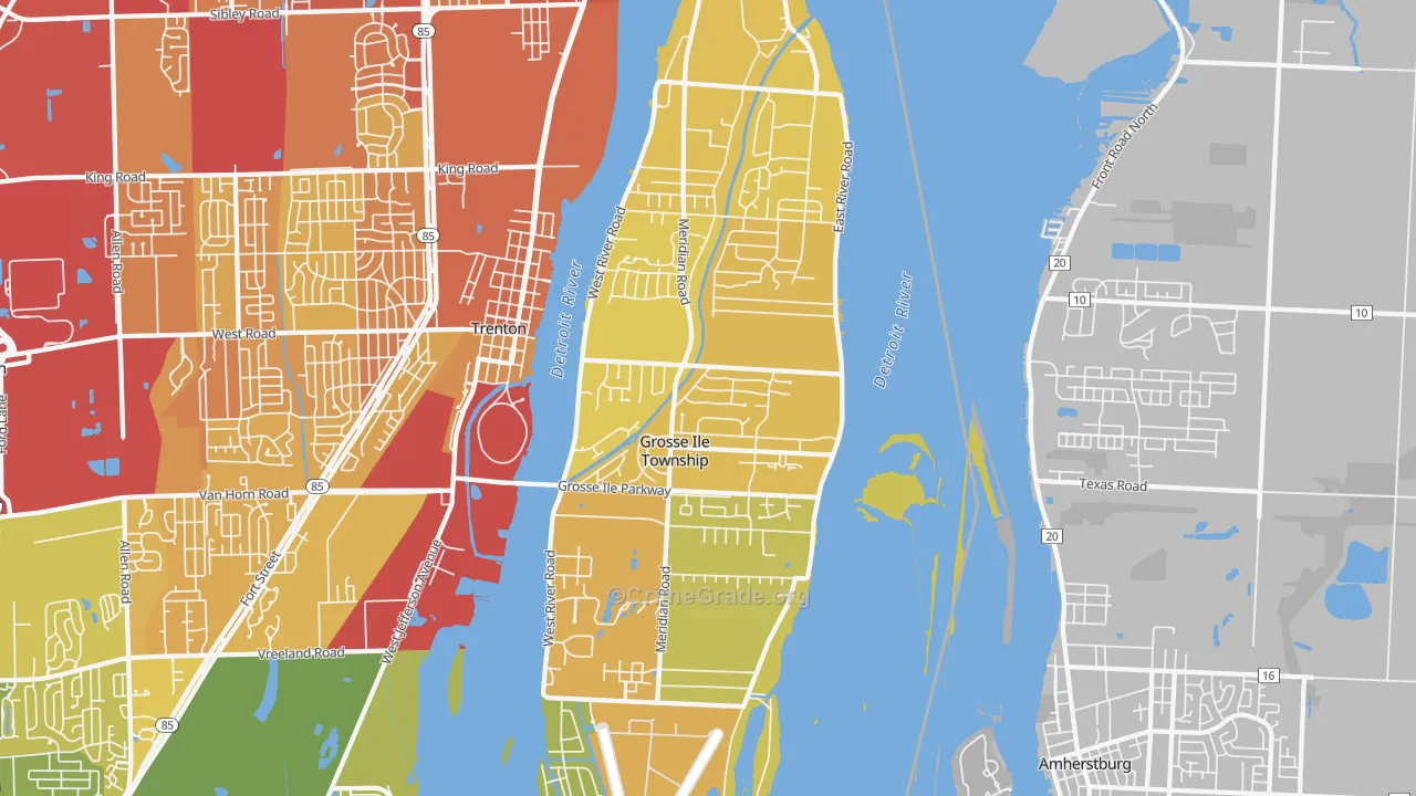48138, MI Map of Drug-Related Crime Rates