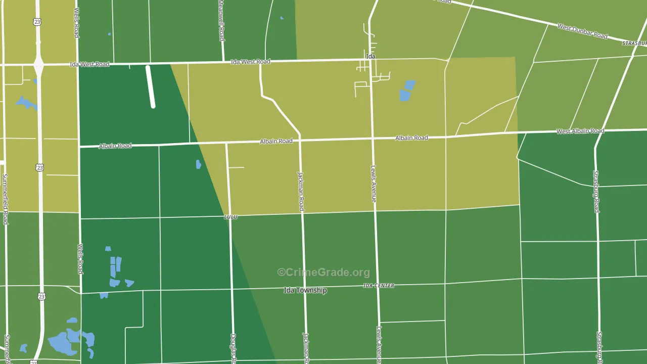 48140, MI Map of Drug-Related Crime Rates