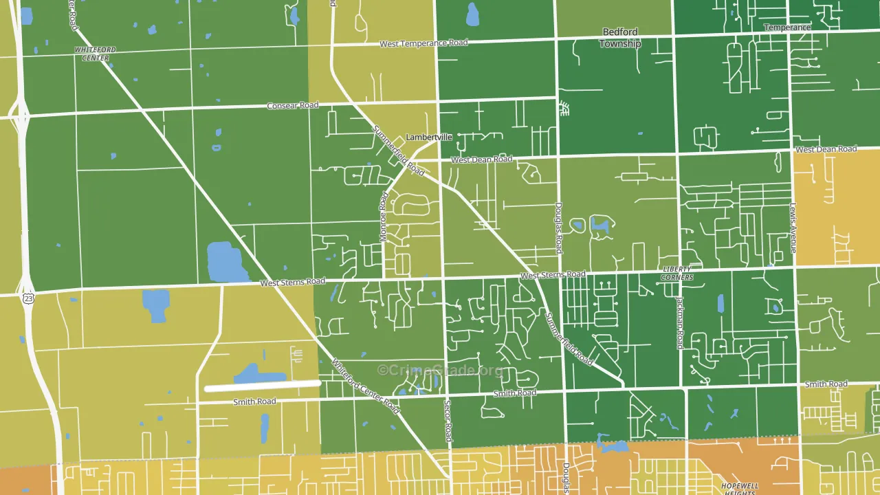 48144, MI Map of Drug-Related Crime Rates