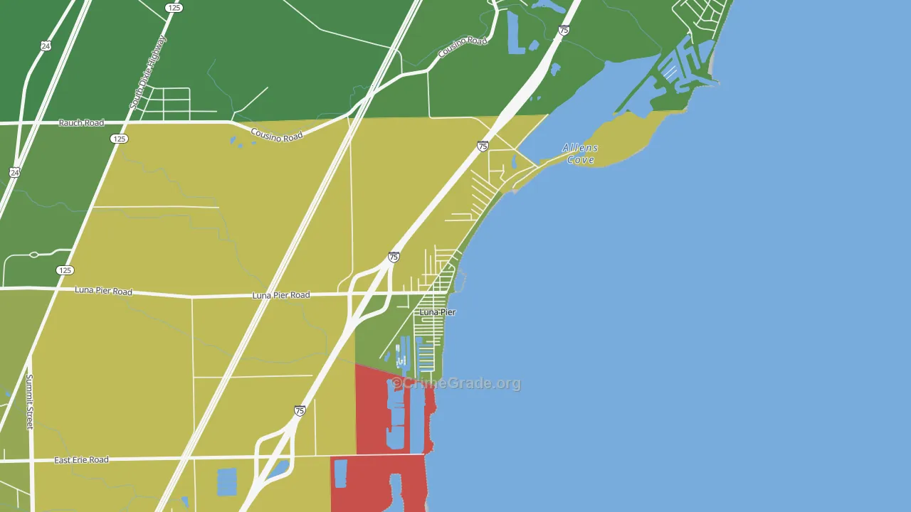 48157, MI Map of Drug-Related Crime Rates