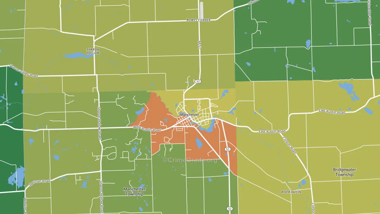 48158, MI Map of Drug-Related Crime Rates