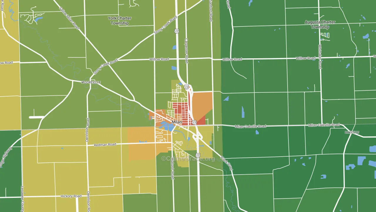 48160, MI Map of Drug-Related Crime Rates