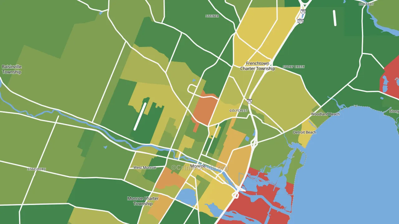 48162, MI Map of Drug-Related Crime Rates