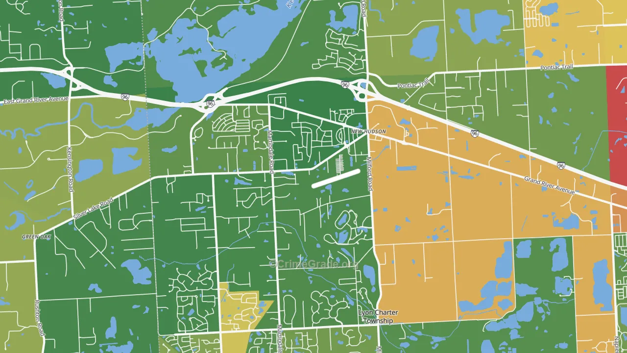 48165, MI Map of Drug-Related Crime Rates
