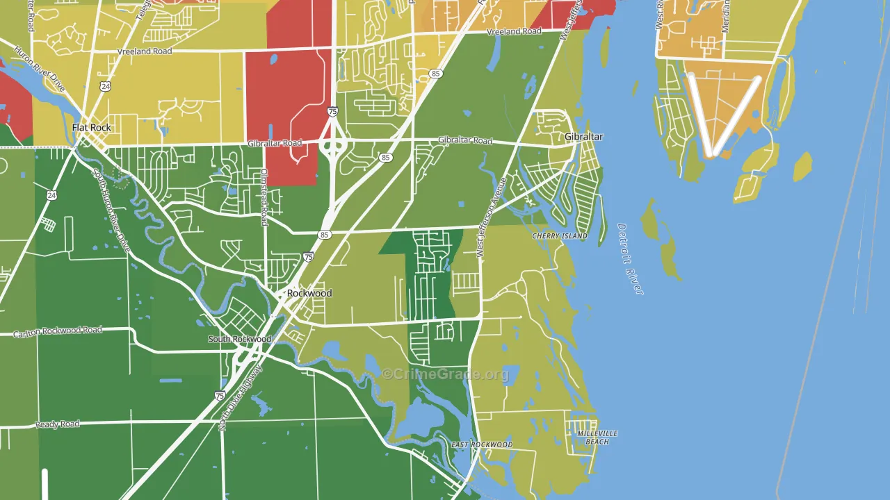 48173, MI Map of Drug-Related Crime Rates