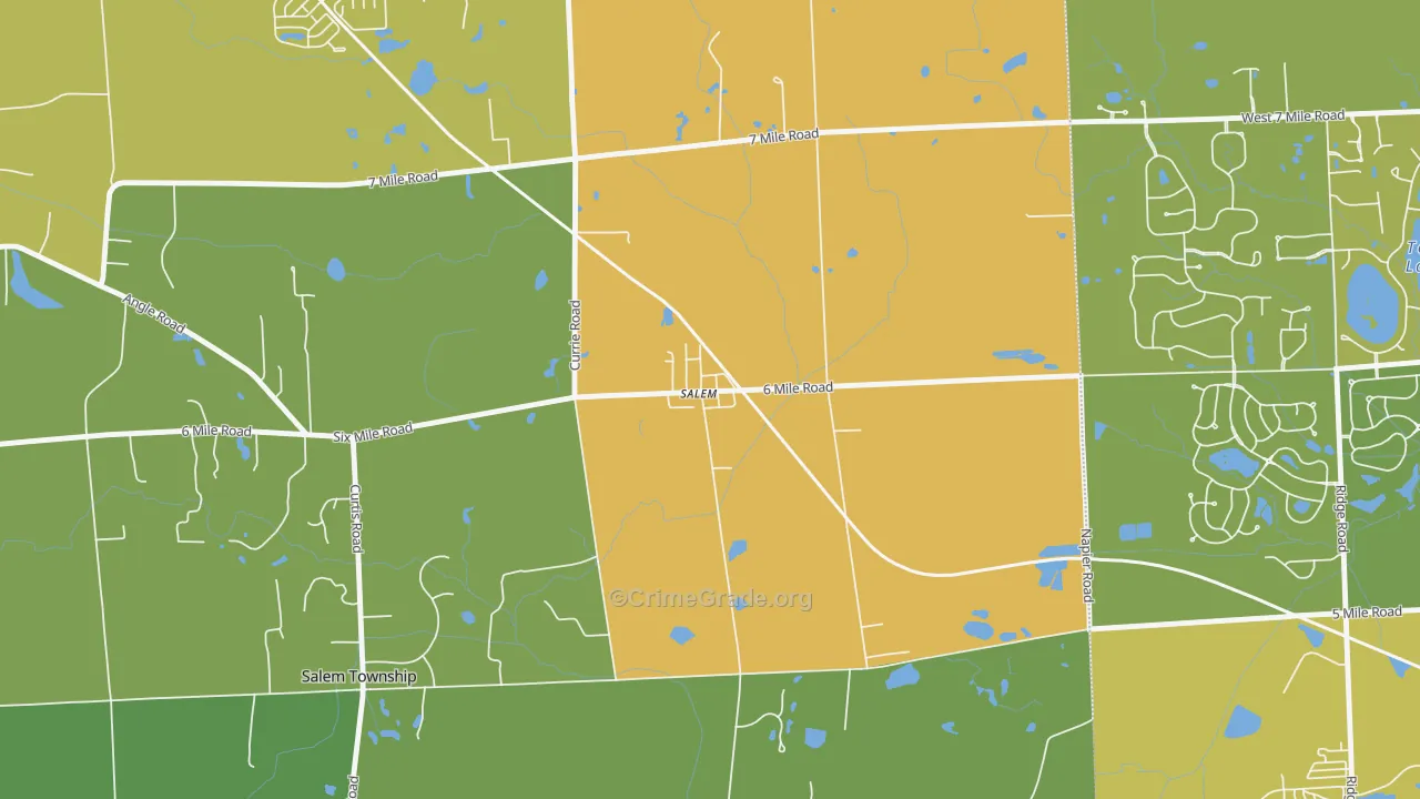 48175, MI Map of Drug-Related Crime Rates