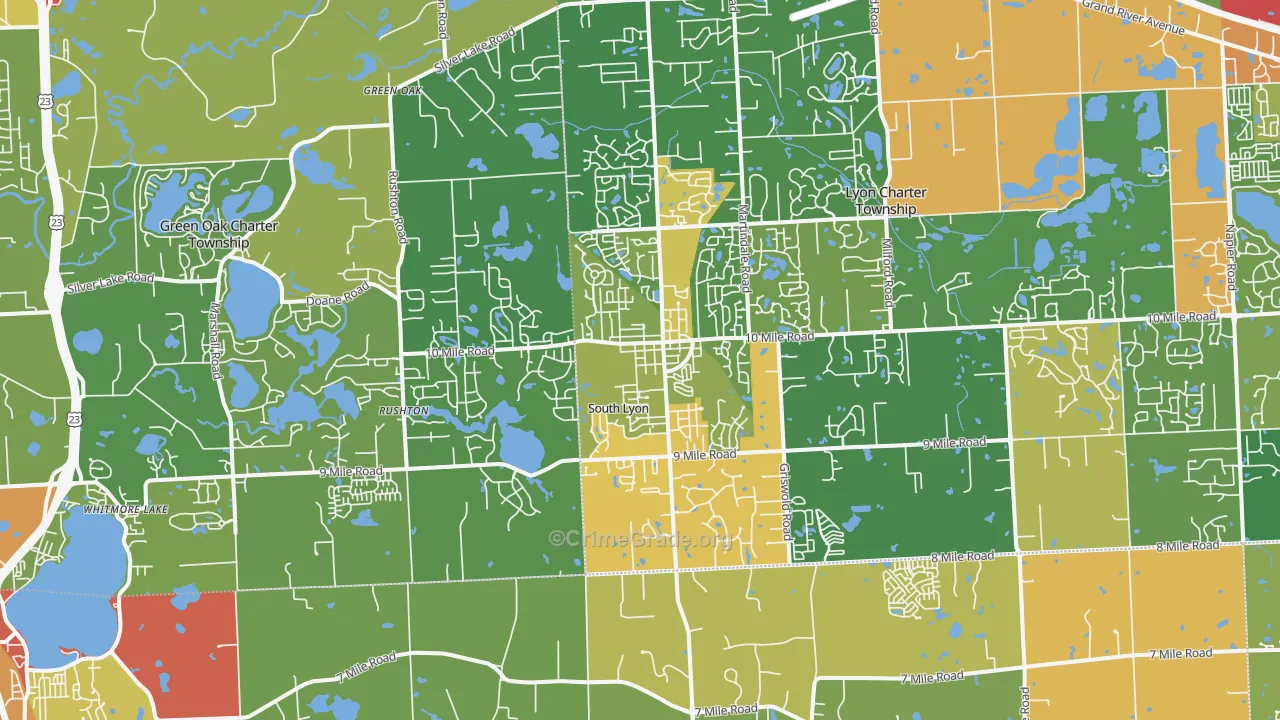 48178, MI Map of Drug-Related Crime Rates