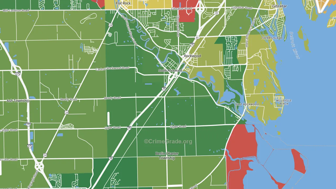 48179, MI Map of Drug-Related Crime Rates