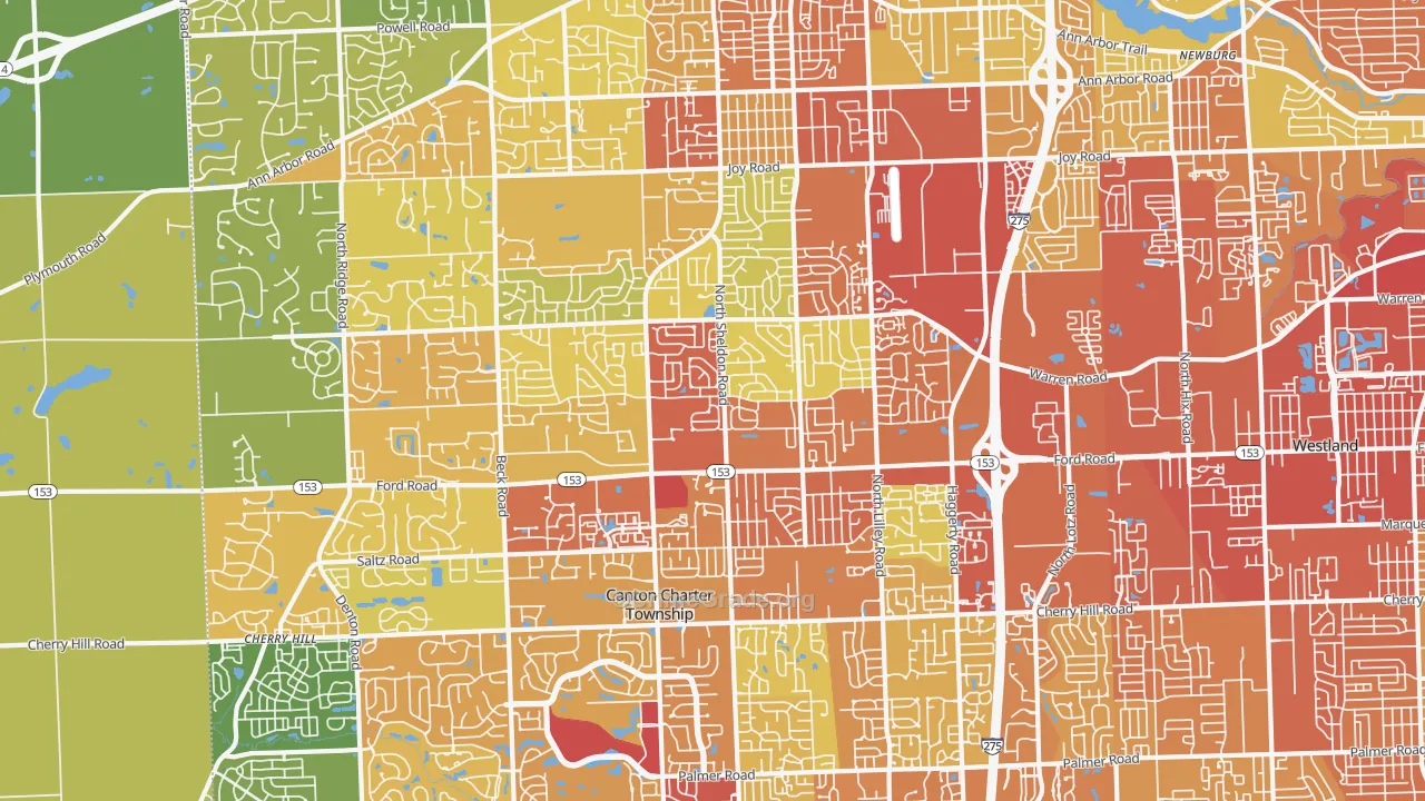 48187, MI Map of Drug-Related Crime Rates