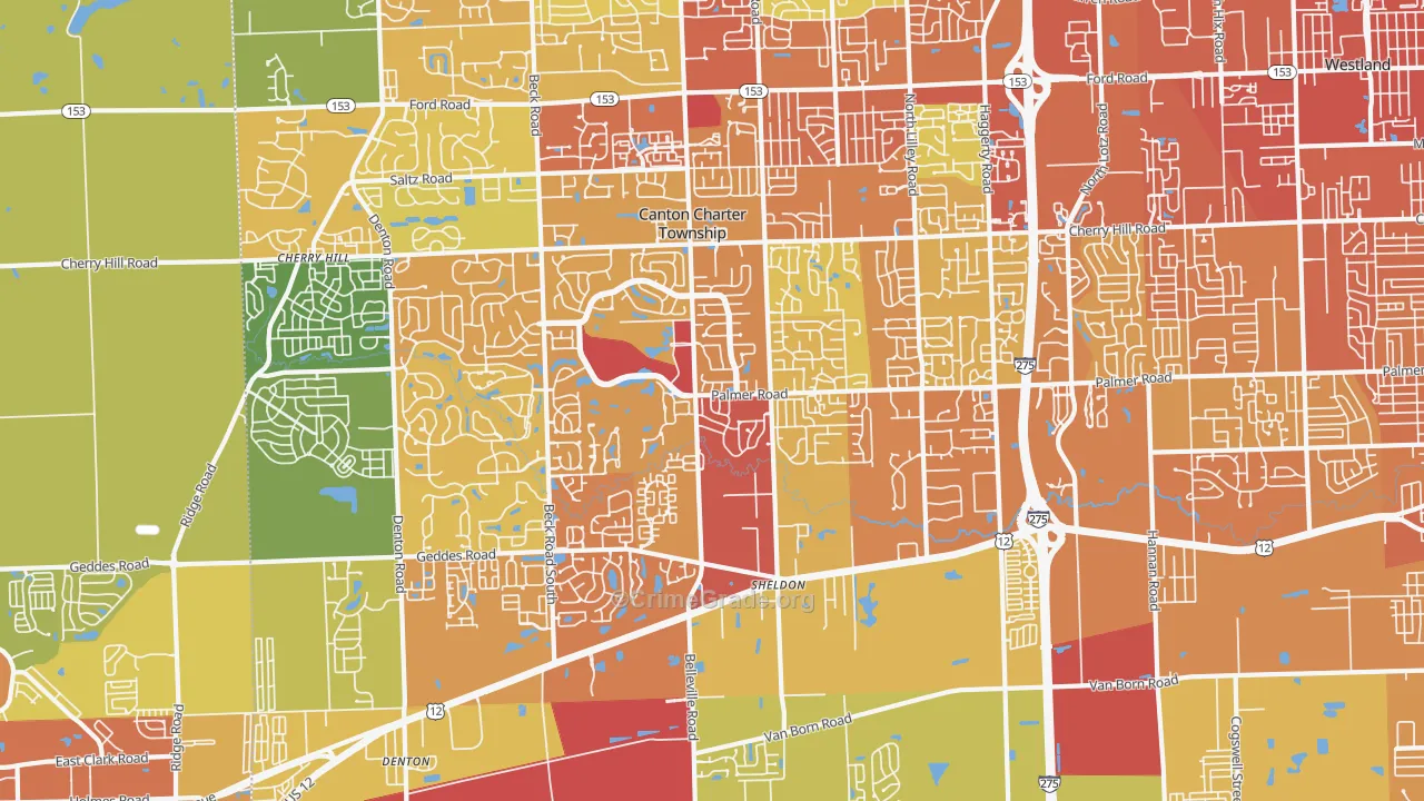 48188, MI Map of Drug-Related Crime Rates