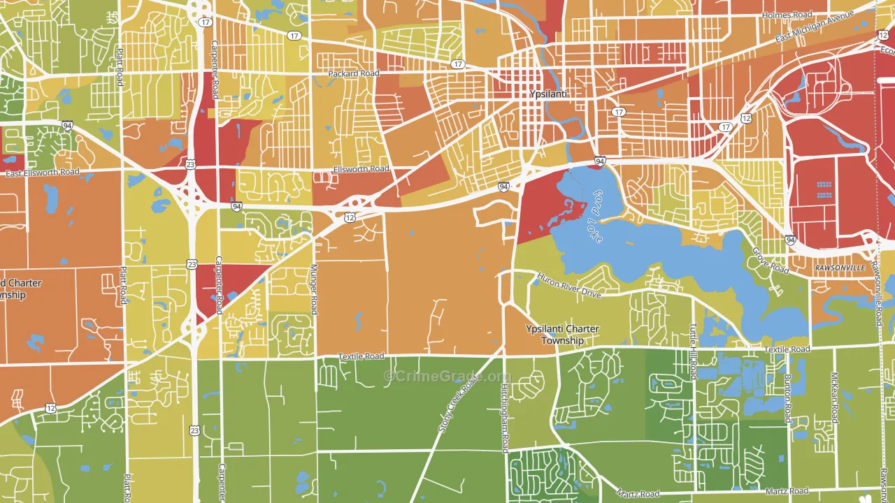 48197, MI Map of Drug-Related Crime Rates