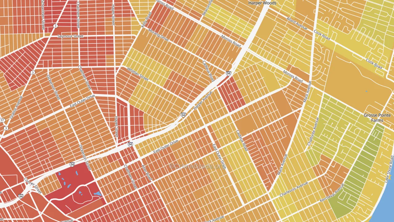 48224, MI Map of Drug-Related Crime Rates