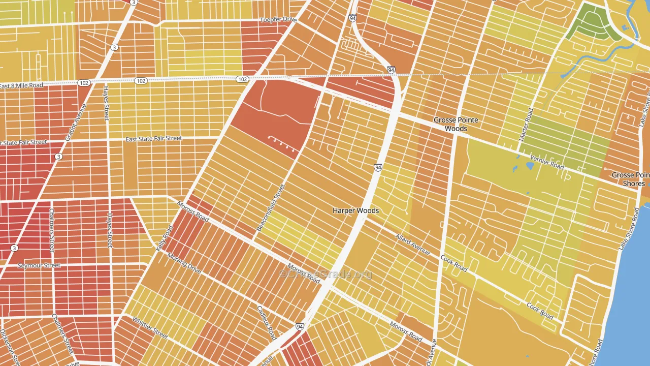 48225, MI Map of Drug-Related Crime Rates