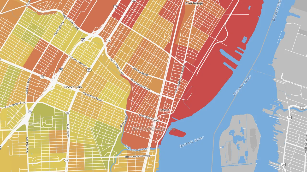 48229, MI Map of Drug-Related Crime Rates