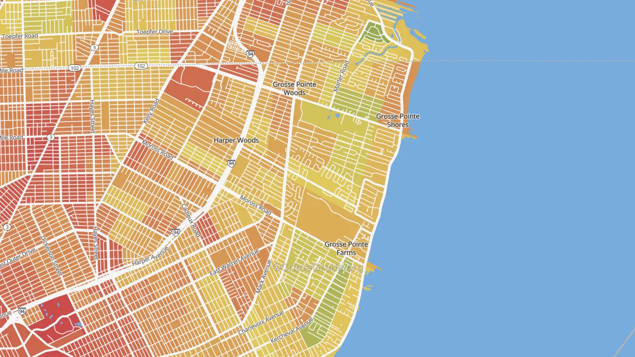 48236, MI Map of Drug-Related Crime Rates