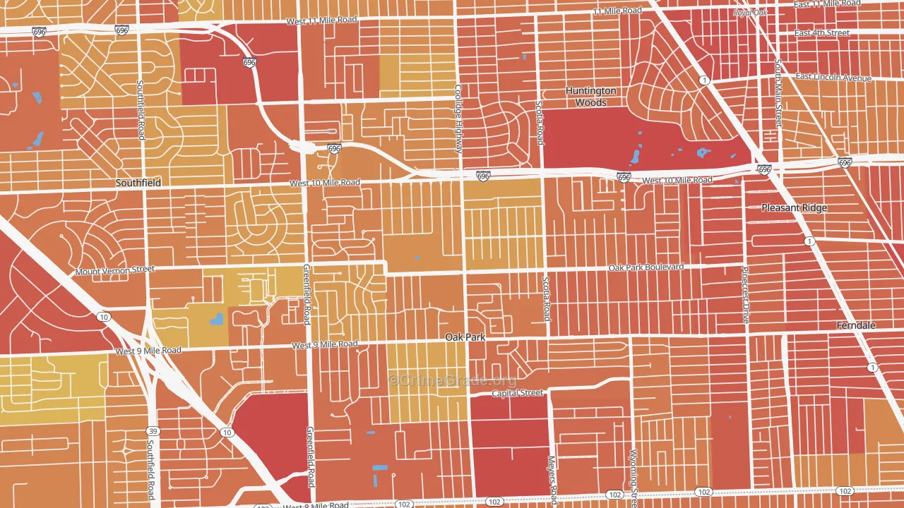 48237, MI Map of Drug-Related Crime Rates