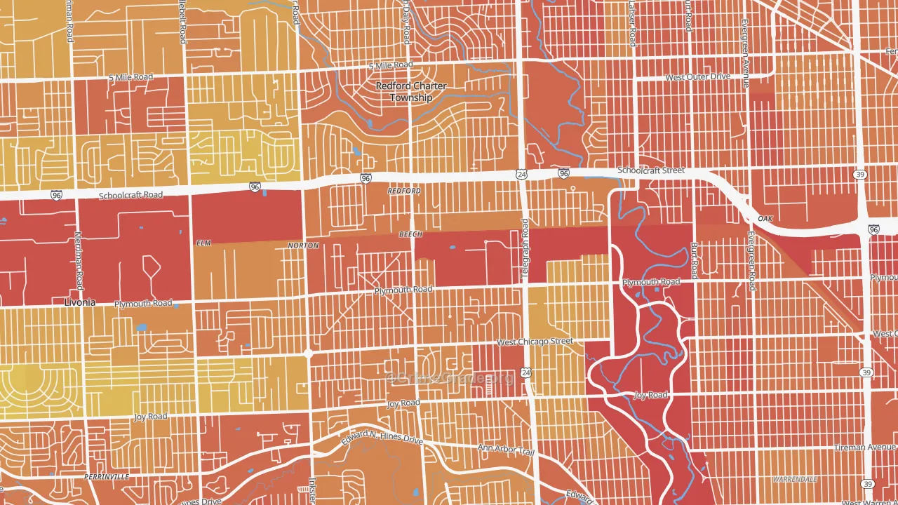 48239, MI Map of Drug-Related Crime Rates