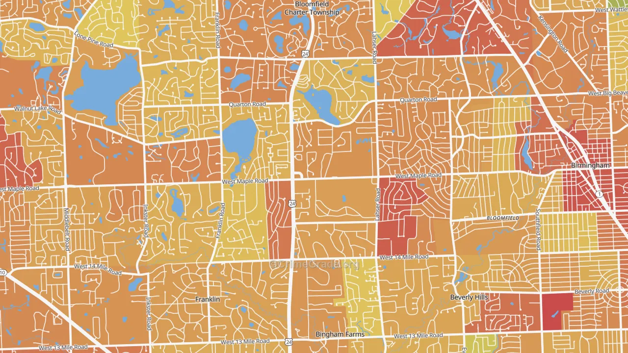 48301, MI Map of Drug-Related Crime Rates
