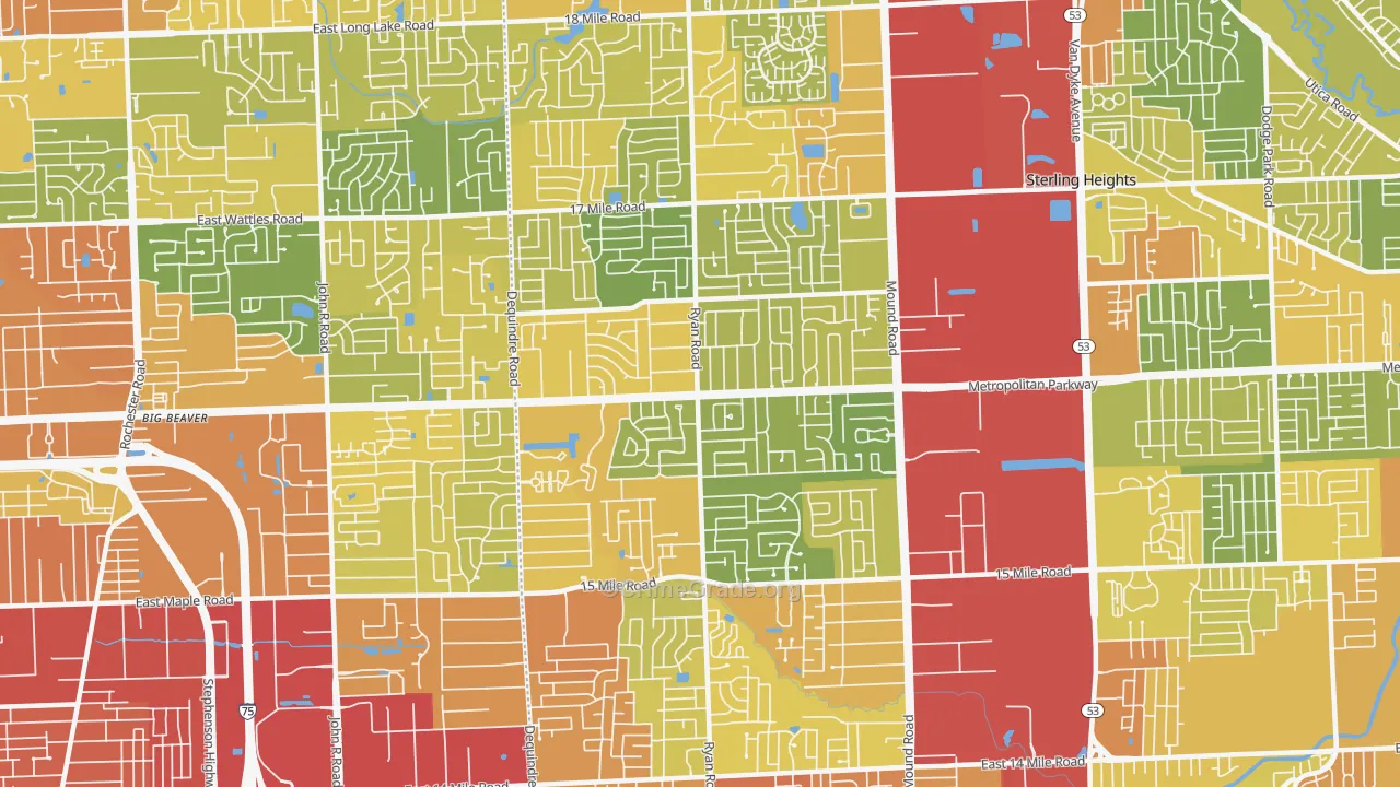 48310, MI Map of Drug-Related Crime Rates