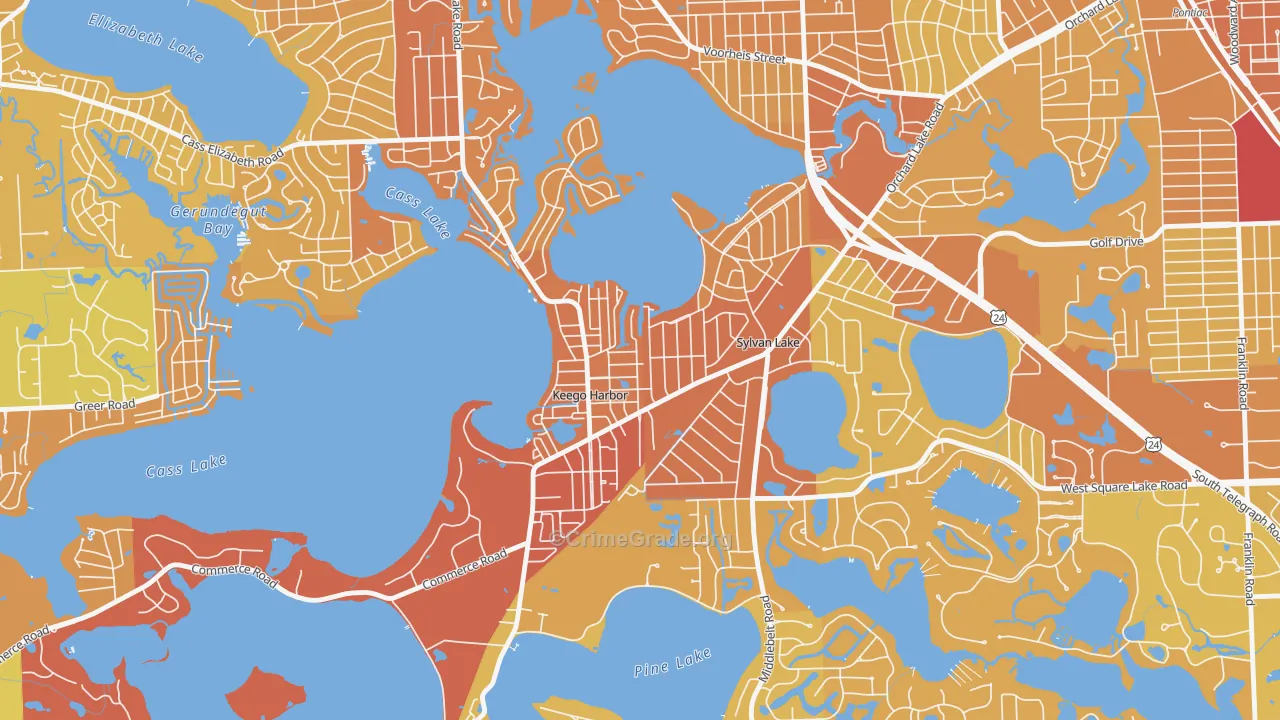 48320, MI Map of Drug-Related Crime Rates