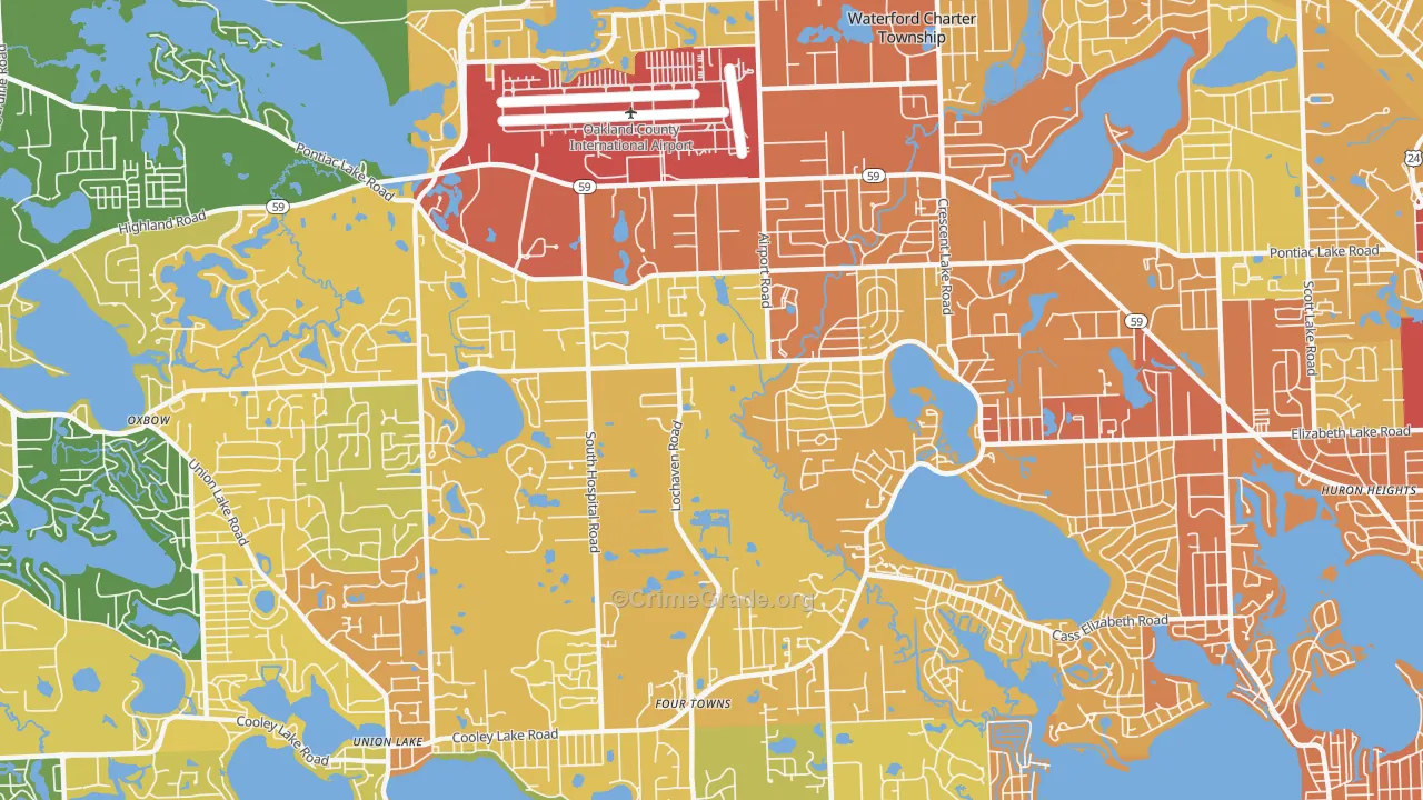 48327, MI Map of Drug-Related Crime Rates